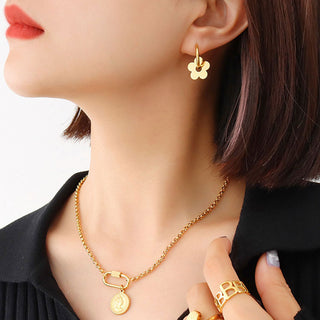 Daisy Hoops 18K Guldpläterat