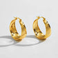 Classic Gold Hoops 18K Guldpläterad