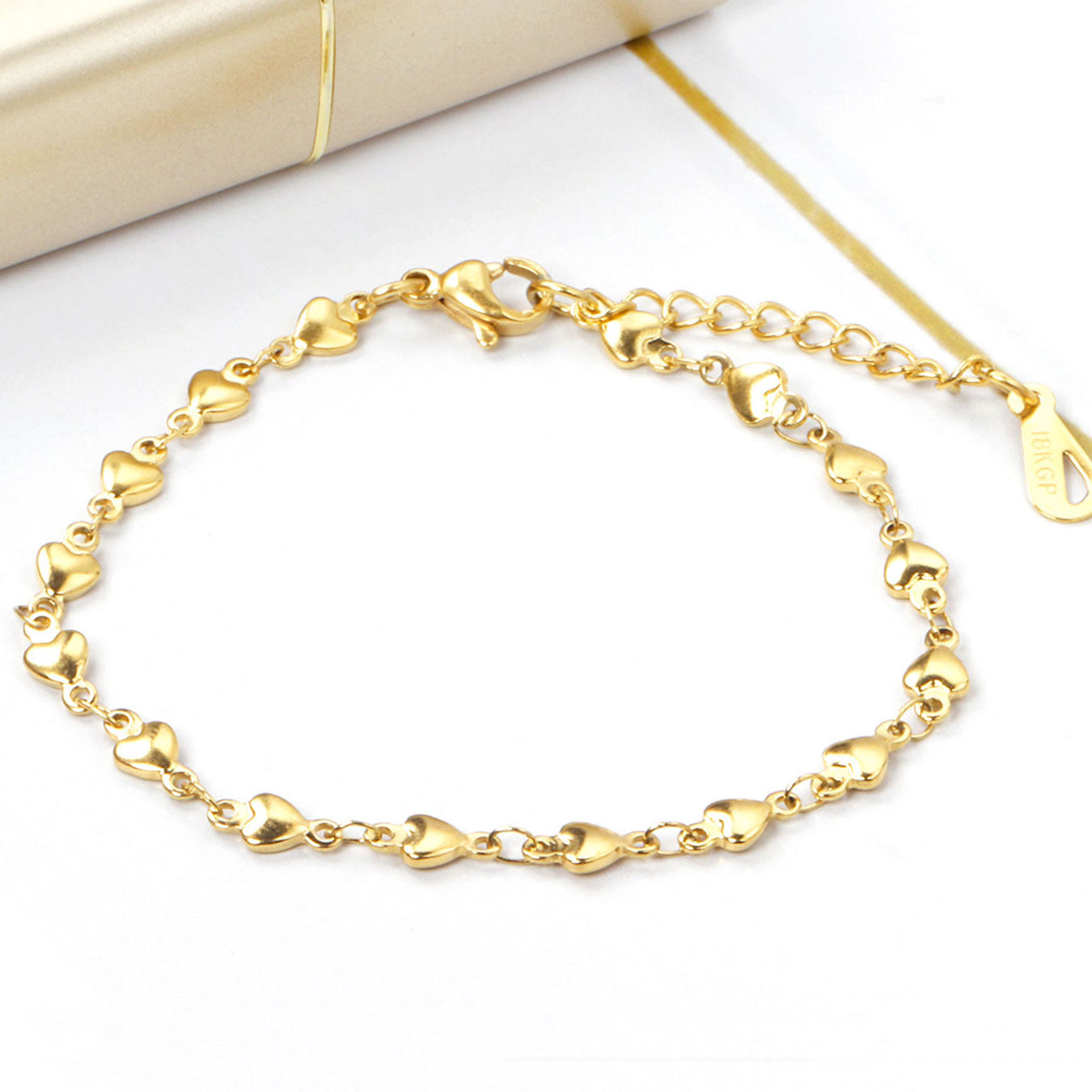 Love Chain Armband 18K Guldpläterad 4mm