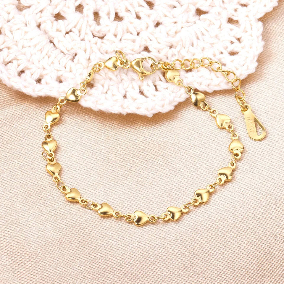 Love Chain Armband 18K Guldpläterad 4mm