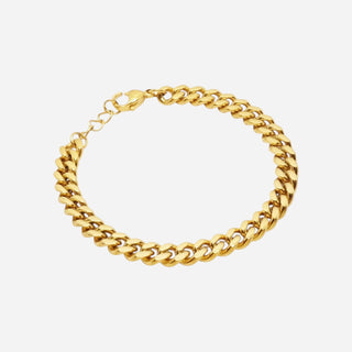 Panzer Armband 18K Guldpläterat 5mm