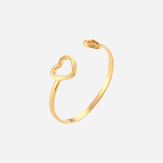 Double Love Ring 18K Guldpläterat