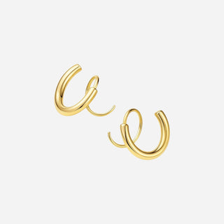 Spiral Piercing Örhängen 18K Guldpläterat