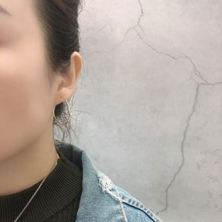 Classic Slim Hoops 925 Silver 18K Guldpläterad