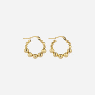 Classic Circle Ball Hoops 18K Guldpläterat