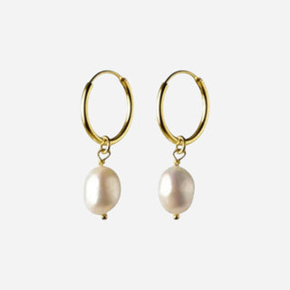 Barockpärla Hoops 925 Silver 18K Guldpläterat