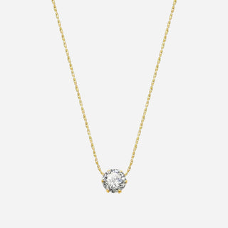 Minimalist Zirconia Halsband 18K Guldpläterat
