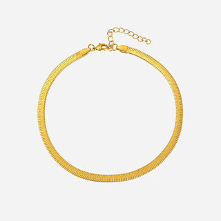 Herringbone Armbånd 18K Guldbelagt 2mm
