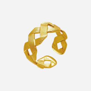 Weave Ring 18K Guldpläterat