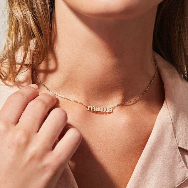 Mama Halsband 18K Guldpläterad