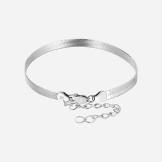 Snake Armband Rhodiumpläterad 925 Silver 5mm