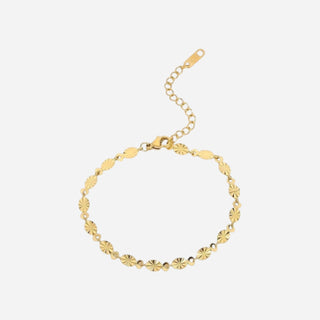 Sunburst Armband 18K Guldpläterat 4mm