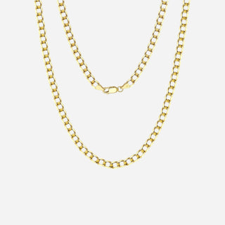 Curb Choker 18K Guldpläterat 5mm