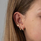 Mini Zirconia Chic Hoops 18K Guldpläterad