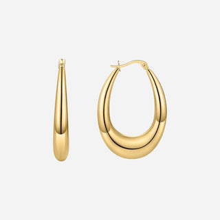 Classic Teardrop Hoops 18K Guldpläterat