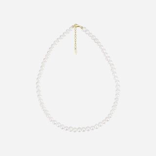 Sötvattenspärla Halsband 925 Silver 18K Guldpläterat