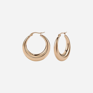 Chunky Hoops 18K Roséguldpläterad