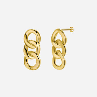 Panzer Örhängen 18K Guldpläterat