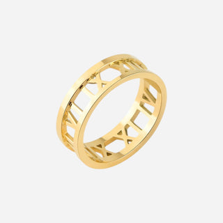 Roman Ring 925 Silver 18K Guldpläterat