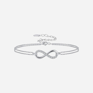 Zirconia Infinity Armband 925 Silver