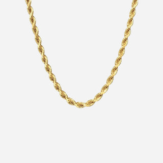 Rope Choker 18K Guldpläterat 4mm