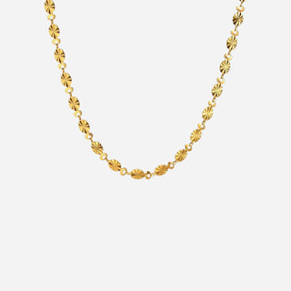 Sunburst Choker 18K Guldpläterat 4mm