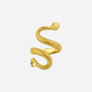 Snake Ring 925 Silver 18K Guldpläterat
