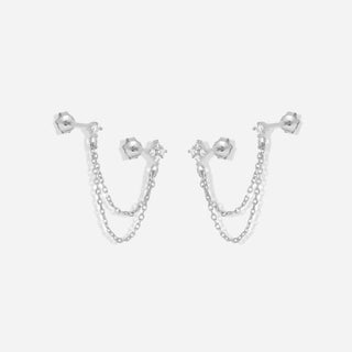 Zirconia Flower Stiftörhängen 925 Silver