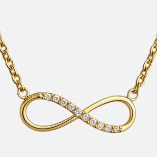 Infinity Zirconia Halsband 18K Guldpläterat