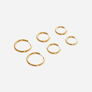 Triple Hoops Smyckesset 18K Guldpläterat