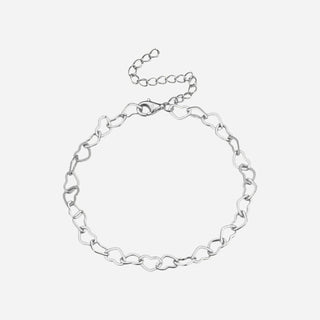 Heart Armband 925 Silver 4mm