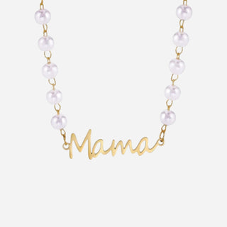 Mama Pearl Halsband 18K Guldpläterat