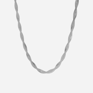 Twisted Flat Snake Choker 4mm