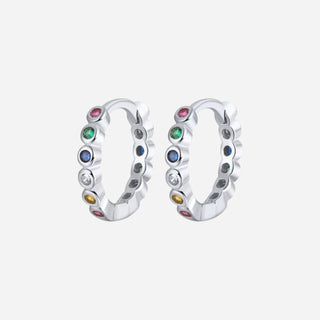 Mini Zirconia Örhängen 925 Silver