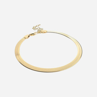 Flat Snake Armband 18K Guldpläterat 4mm