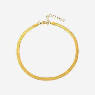 Herringbone Armbånd 18K Guldbelagt 2mm