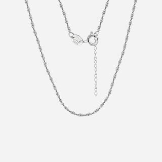 Twisted Chain Halsband 925 Silver 1.5mm