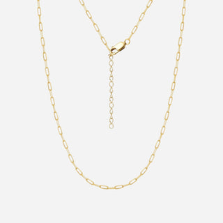 Paper Halsband 925 Silver 18K Guldpläterat