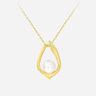 Sparkle Freshwater Pearl Halsband 925 Silver 18K Guldpläterat