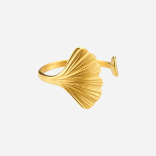 Mussla Ring 18K Guldpläterat