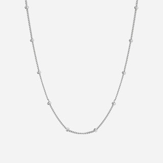 Beaded Halsband 925 Silver 2mm