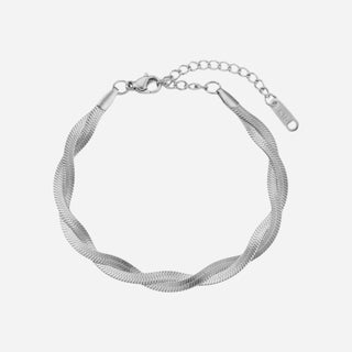 Twisted Flat Snake Armband 4mm