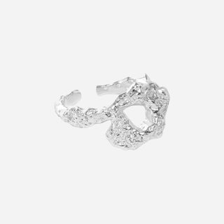 Hammered Gate Ring 925 Silver