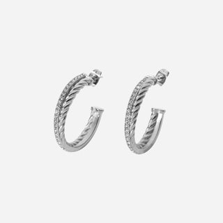 Twisted CZ Örhängen