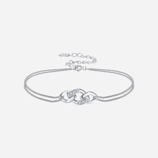 Zirconia Panzer Armband 925 Silver