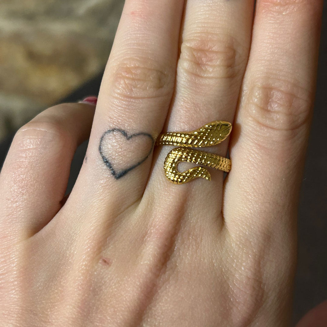 Classic Snake Ring 18K Guldpläterad