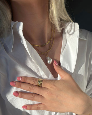 Melted Ring 18K Guldpläterad