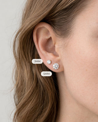 Zirconia Emmy Stiftörhängen 18K Guldpläterat