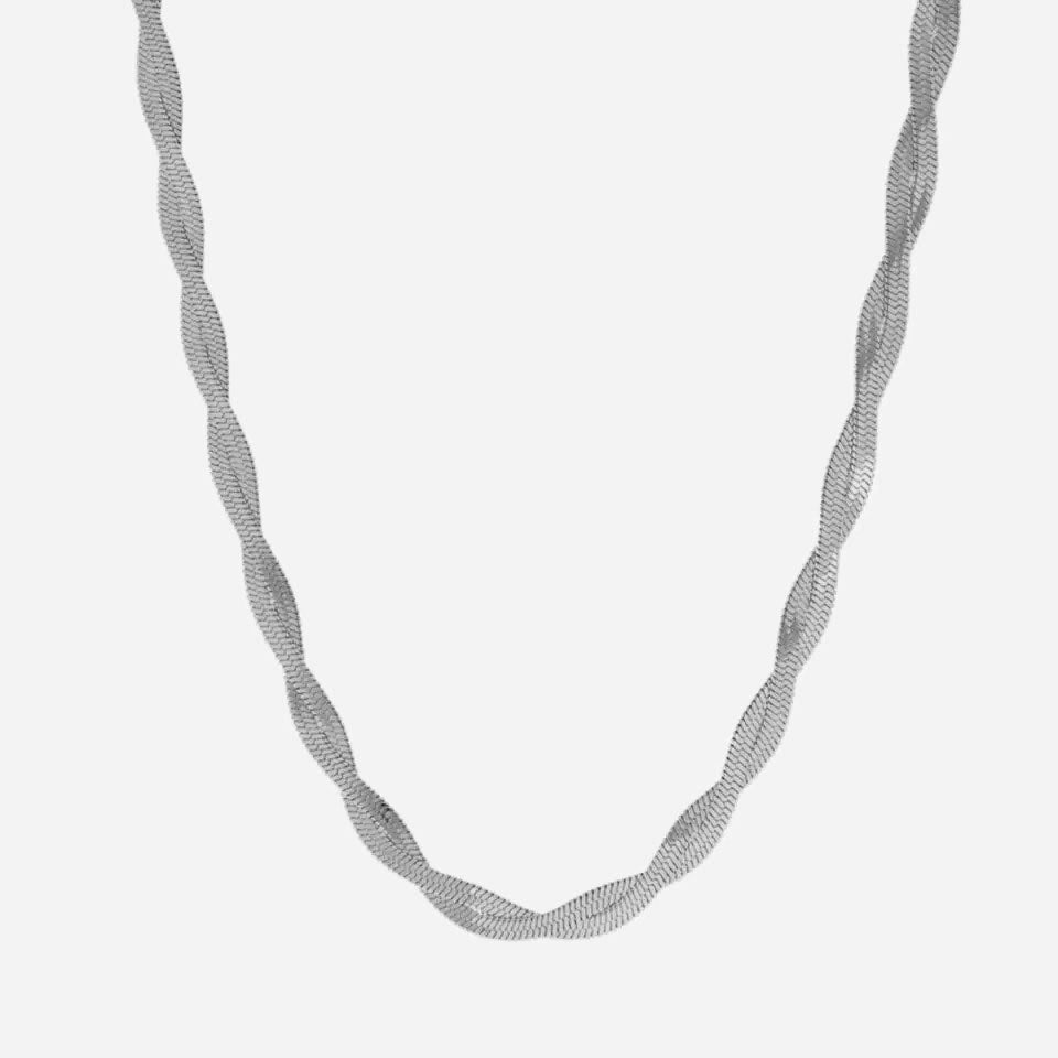 Twisted Flat Snake Choker 4mm