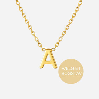 Bokstäv Halsband 18K Guldpläterat